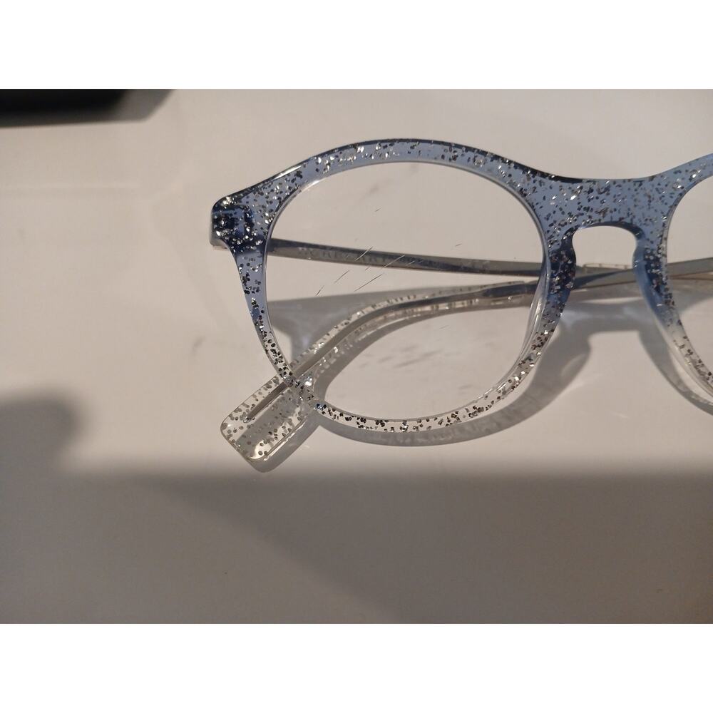 Burberry Designer Eyeglass Frames Blue Glitter with Demo Lens Small 48mm BE2287 - Picture 4 of 7